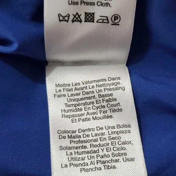 DKNY Blue shift zipped back dress M 12 uk lagenlook Donna Karan New York - Picture 10 of 10